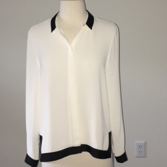 Zara Flowing Shirt with Contrasting Trims - Picture 3 of 8